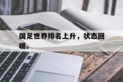爱游戏网页版-国足世界排名上升，状态回暖。