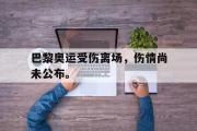 爱游戏网页版-巴黎奥运受伤离场，伤情尚未公布。