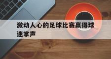 爱游戏网页版-激动人心的足球比赛赢得球迷掌声